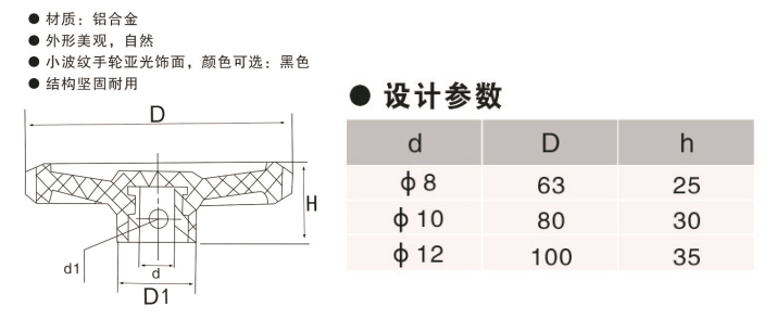 高拓普定制合金波纹把手,内波纹手轮,背波纹手轮,椭圆拉手,胶木拉手,方形拉手