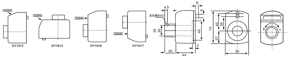 10型位置显示器-安装形式